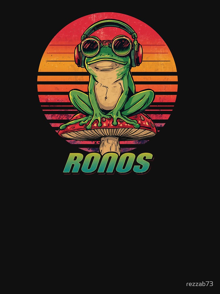 Retro Frog Vibes Vintage Sunset Funny Frog by staywith resa