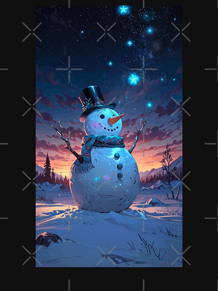 Happy Snowman by Vector Scout Lab