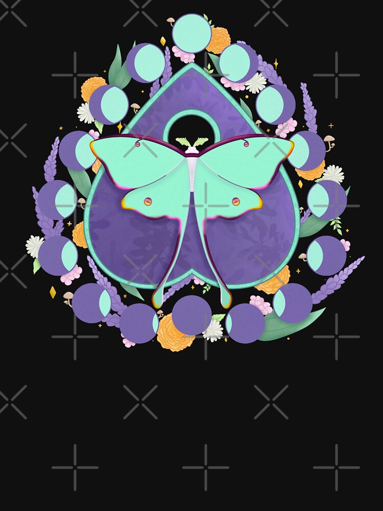 Lunar Moth Planchette by HannahRaeArts