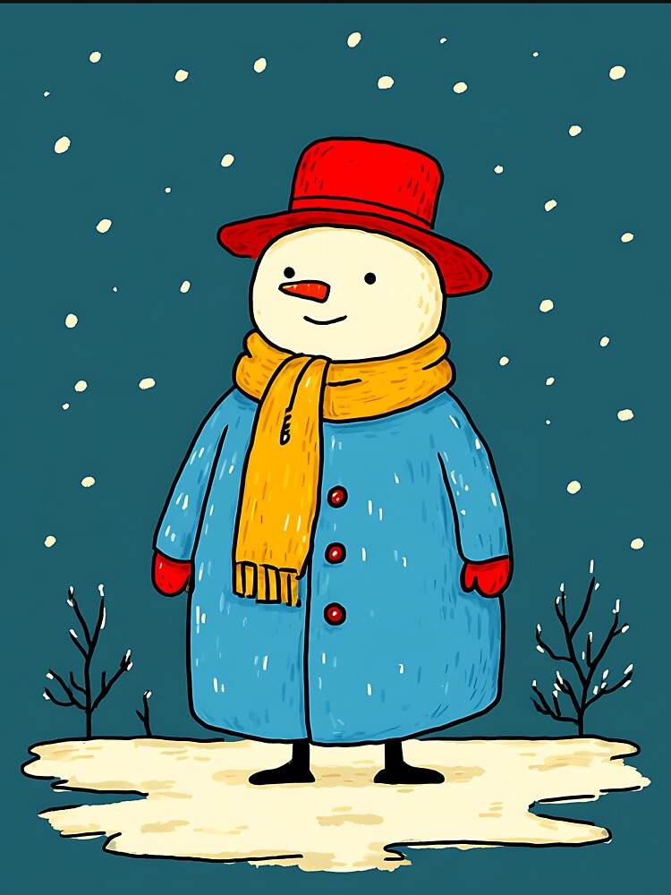 Festive Christmas Snowman by bapupa