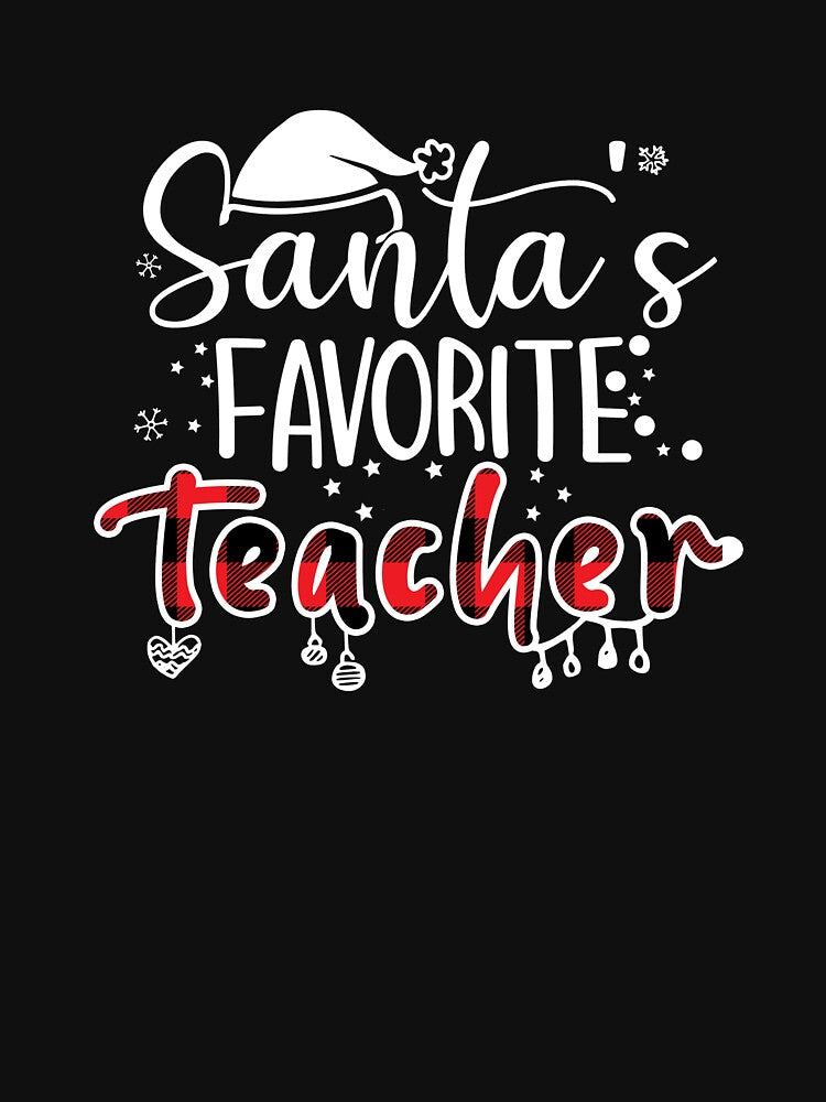 Santa's Favorite Teacher, Funny Christmas Shirts, Teacher Shirt, Santa Christmas Shirt, Teacher Team Shirt, Teacher Christmas shirt by SwankyFine