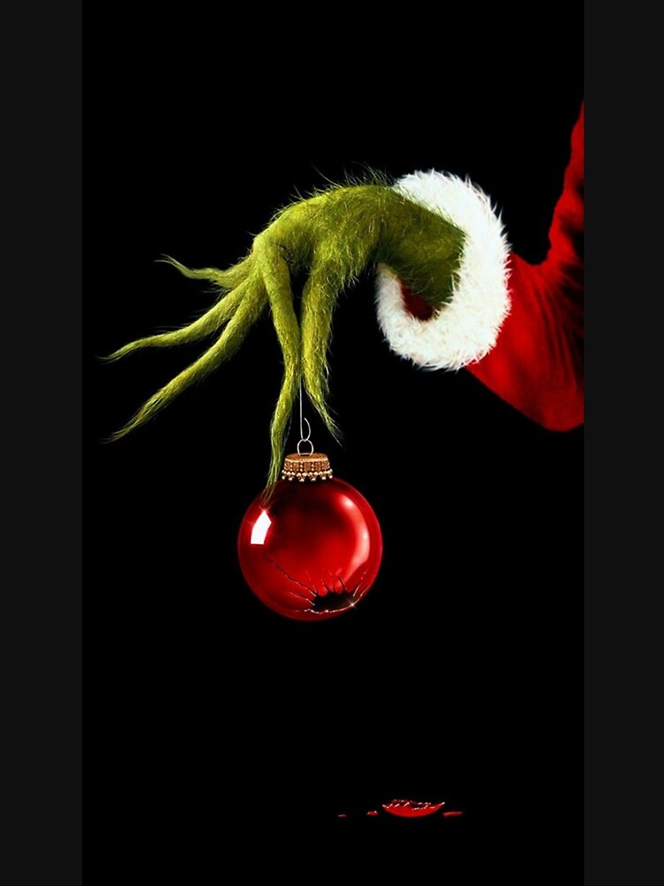 Grinch Christmas Broken Ball by Mseabro