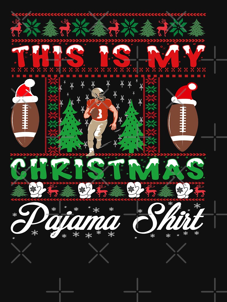 Christmas Football Ball Santa Hat Funny Sport Xmas christmas american football by ilias13
