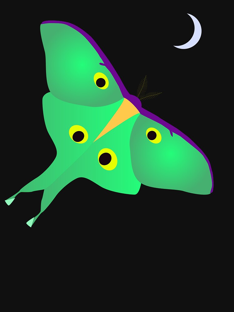 Luna Moth in Flight by EBParsley