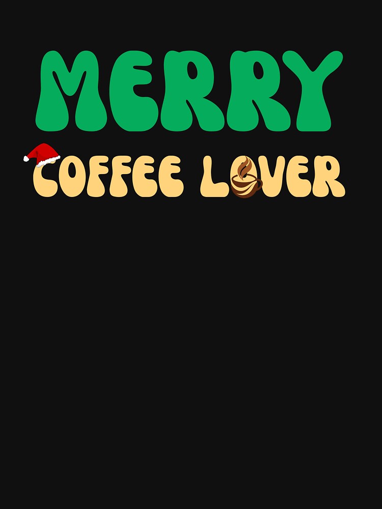 Groovy Merry Coffee Lover Christmas Iced Latte by mumchaosdesigns