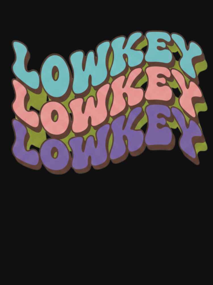 LOWKEY Retro Repeating Text by TinyJoy Studio
