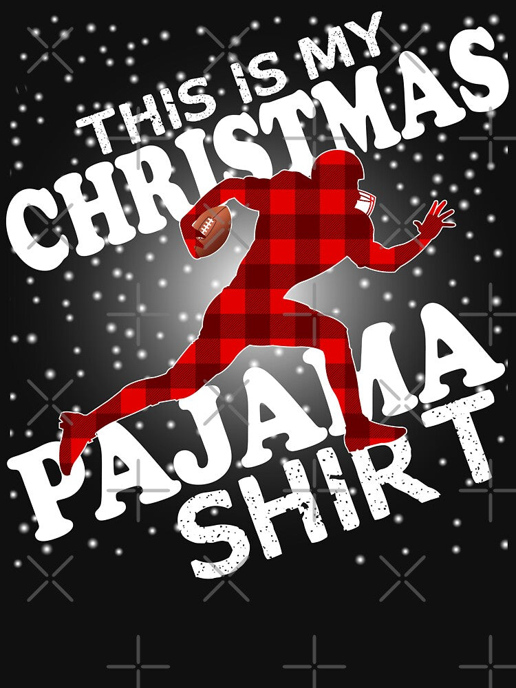 This Is My Christmas Pajama Shirt Football |  Football Christmas | Funny Christmas by Beautiful Designs