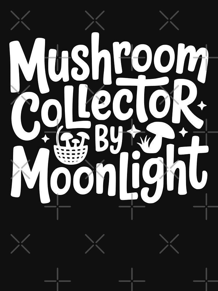 Mushroom Collector by Moonlight by theartfulaspie