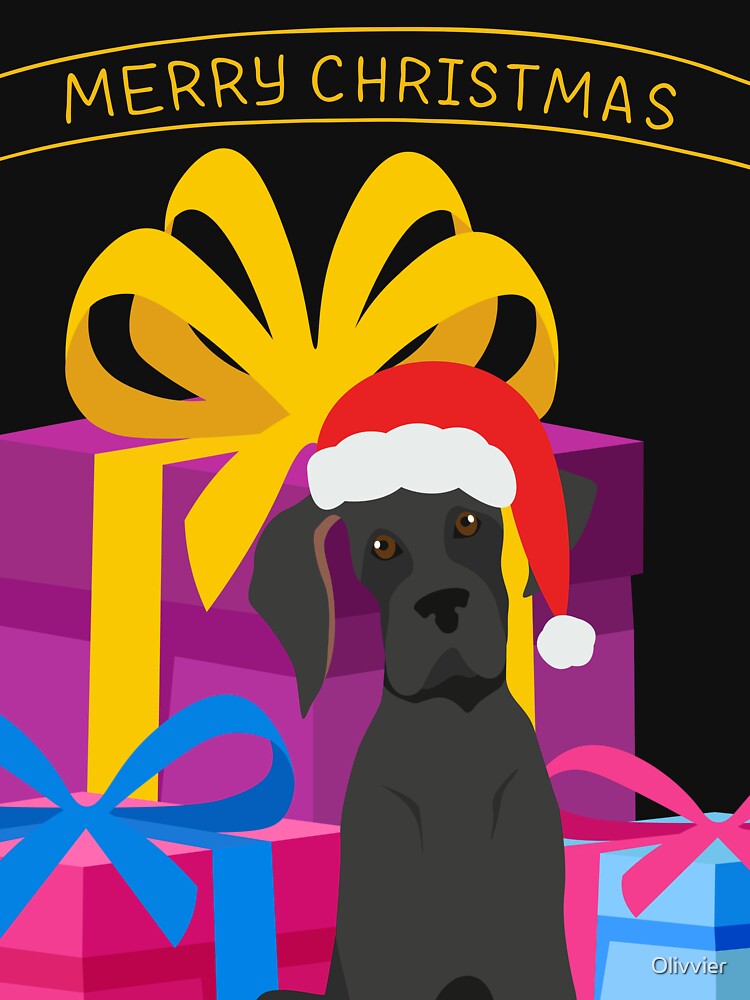 Westie Christmas Tree Dog with presents - perfect for christmas by Olivvier