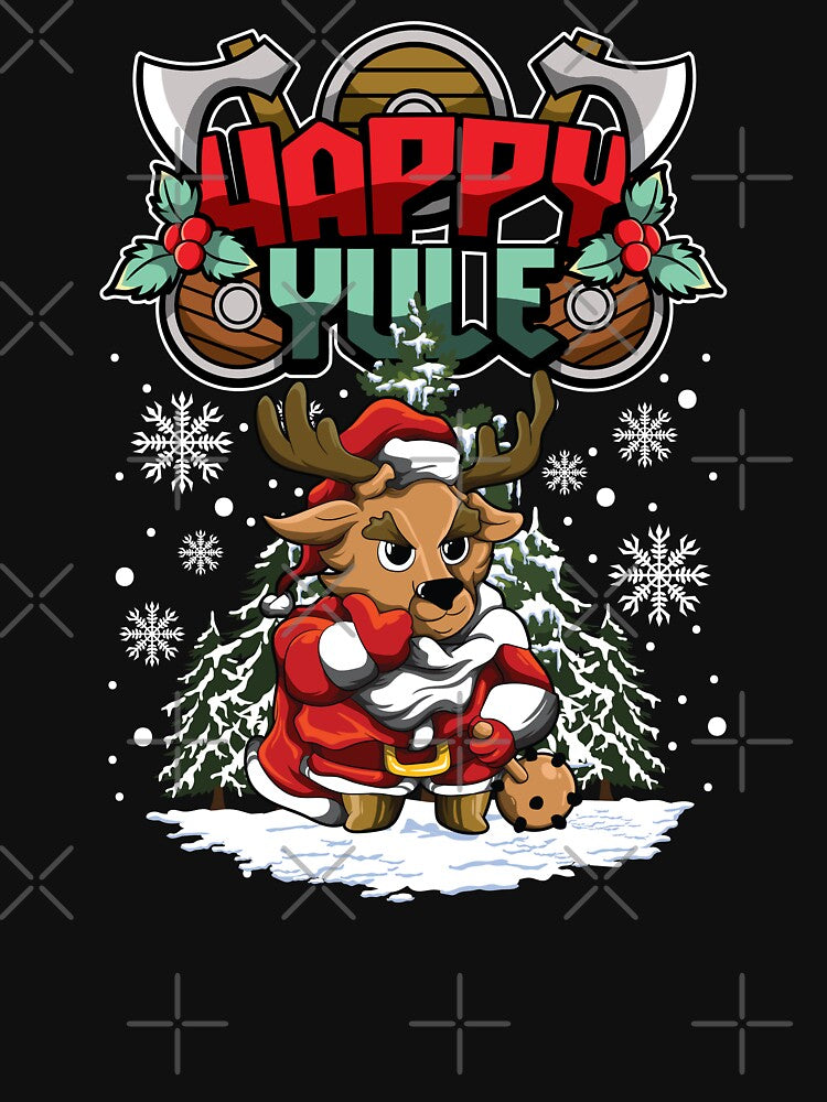 Happy Yule - Viking Christmas - Deer Stag by anziehend