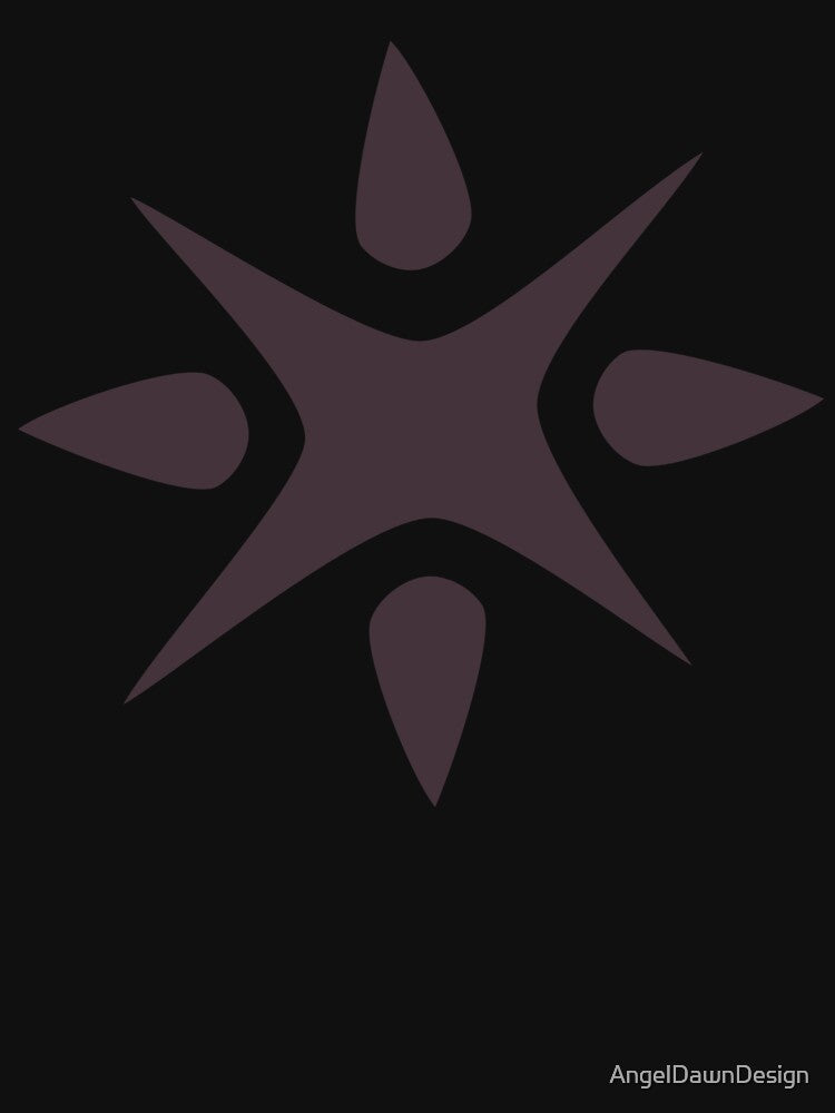 Large Geometric abstract snowflake in chocolate by AngelDawnDesign