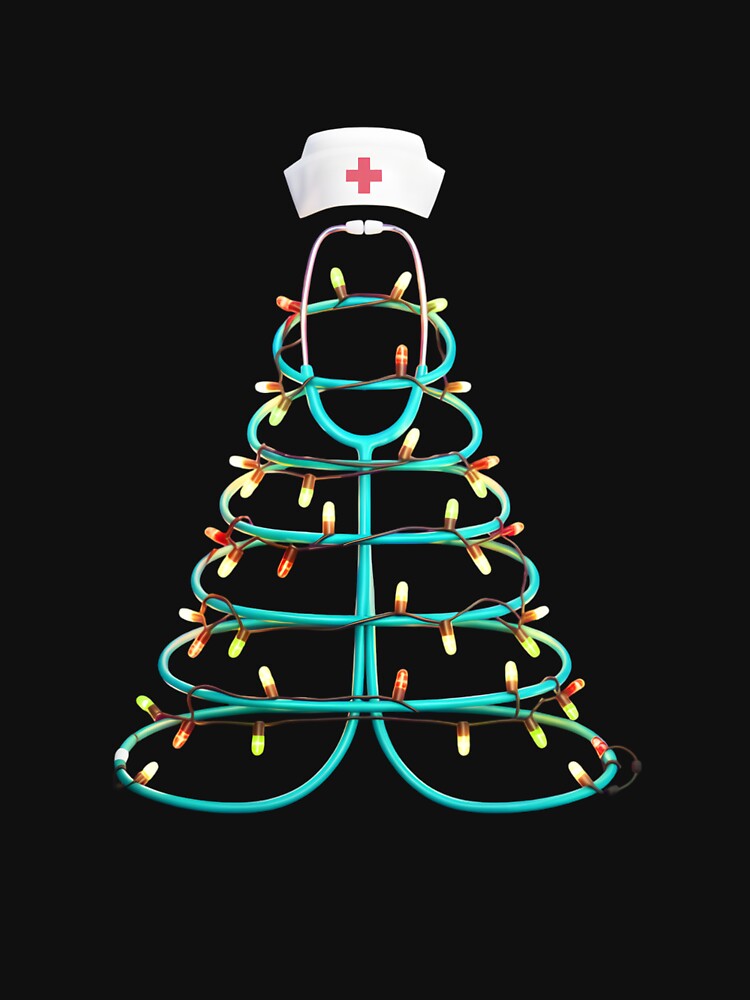 Nurse Christmas Tree Stethoscope Nursing NICU RN LPN by clothesy7