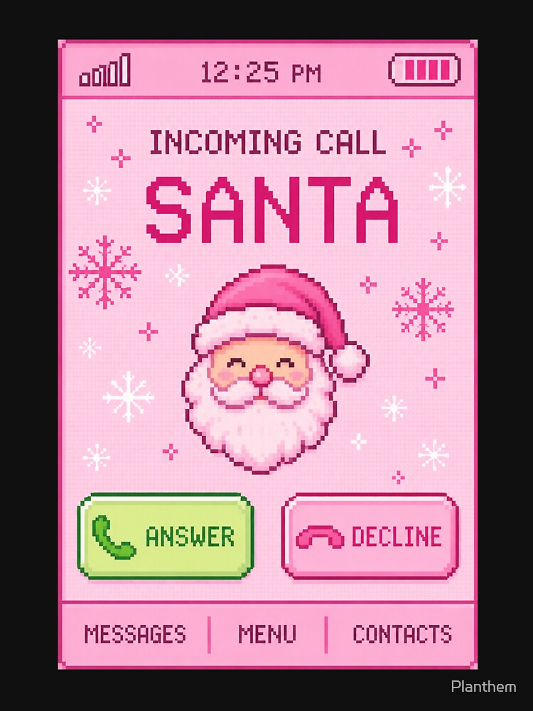 Y2K Christmas Incoming Call From Santa by Planthem