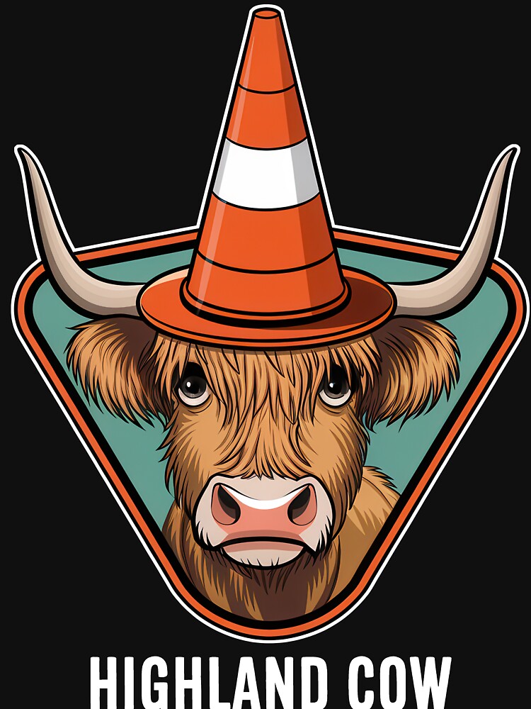 Highland Cow by Angry Swan Designs