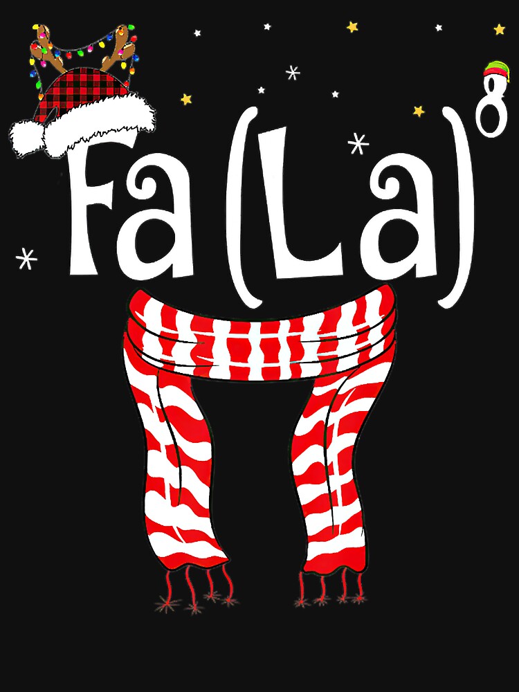 Fa La 8 Santa Red Plaid Claus Fa La Math Teacher Christmas by JodyBoling