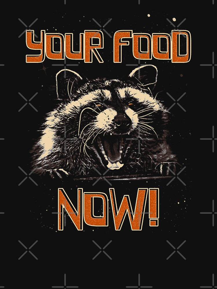 Your Food Now! Funny Raccoon Meme by DragonScar