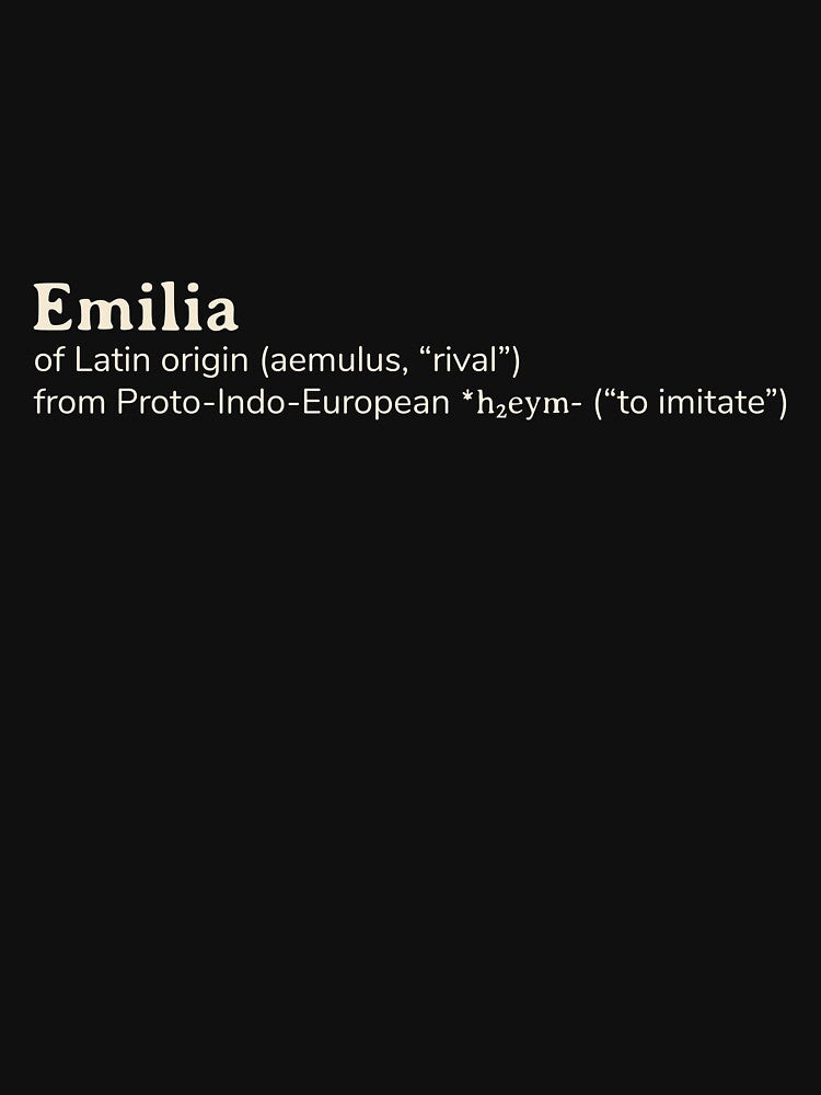 Emilia name etymology by YourNameStory