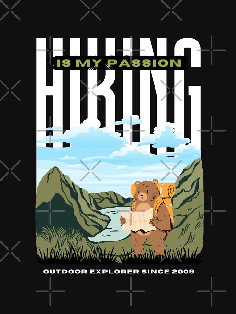 Hiking is my passion | Outdoor explorer(Bear theme) by EmotionArt