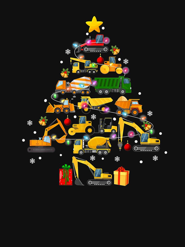 Funny Garbage Truck Christmas Tree Lights Xmas by lishakaren