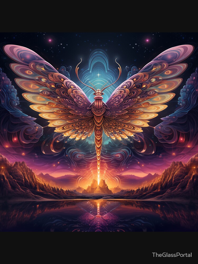 DMT Art ... The Mother Of Moths by TheGlassPortal