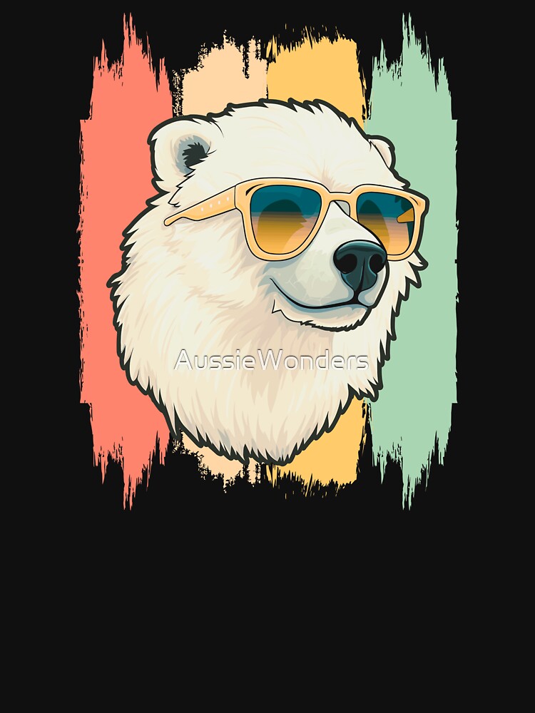 Artic Sea Polar Bear Retro Vintage by AussieWonders