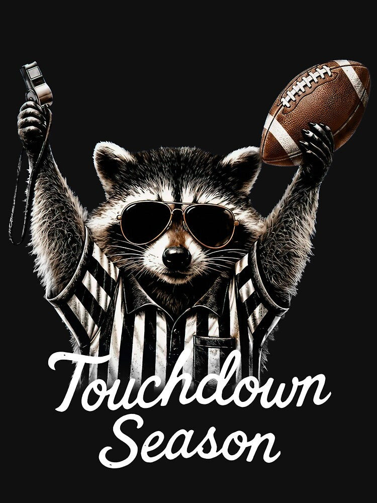 Raccoon referee touchdown season illustrated by oliviamaer