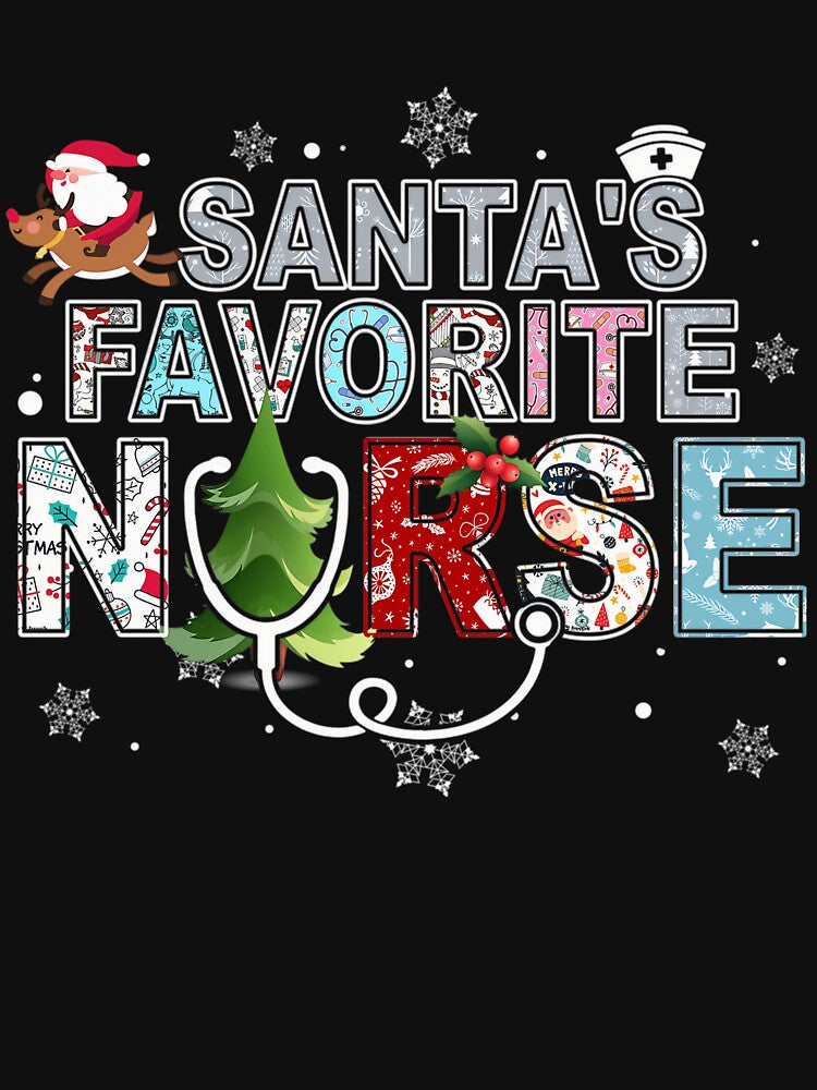 Favorite Vintage Merry Nurse Retro Santas Classic Christmas by Olincristie