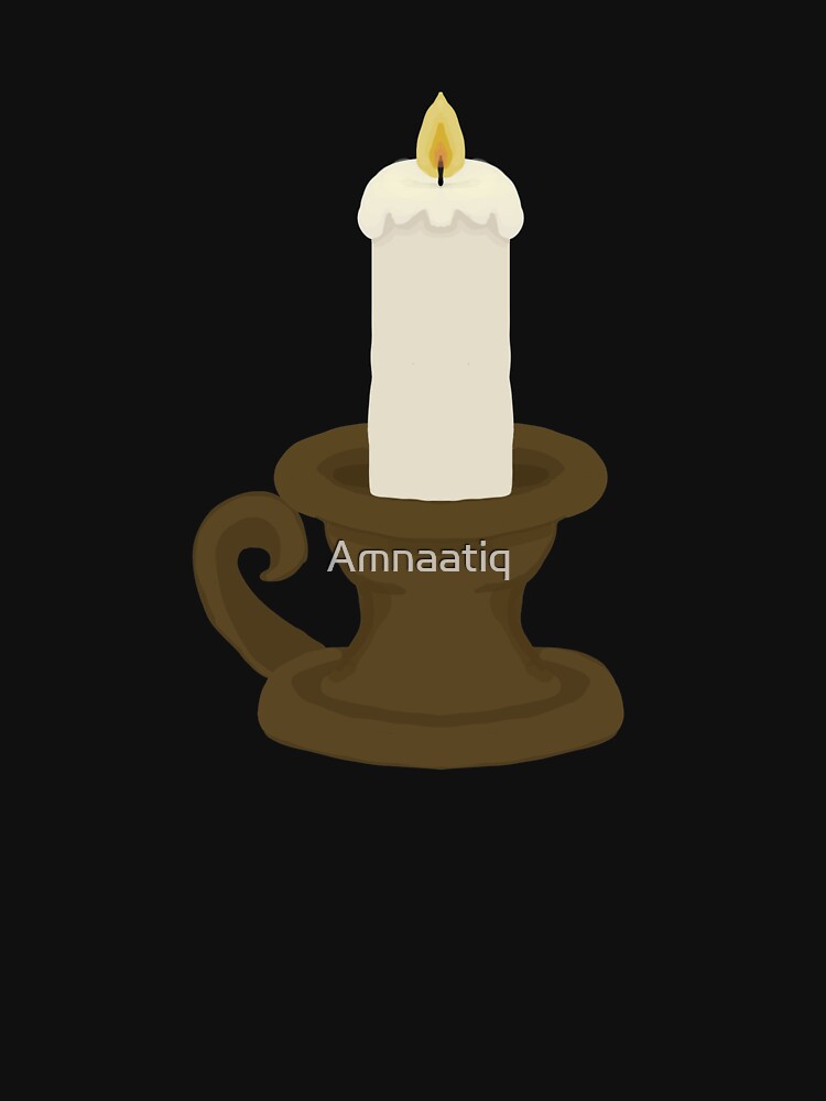 Candle with Vintage Candle Holder by Amnaatiq