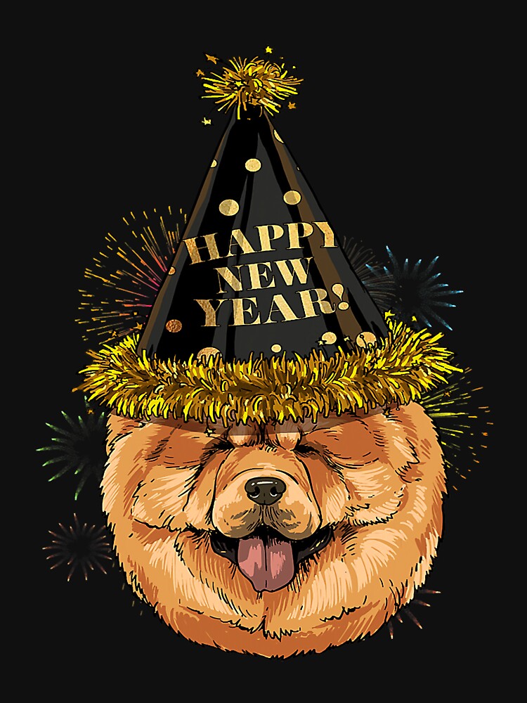 New Year Chow Chow New Years Eve Party Countdown Dog Lover109 by PrincessNana1