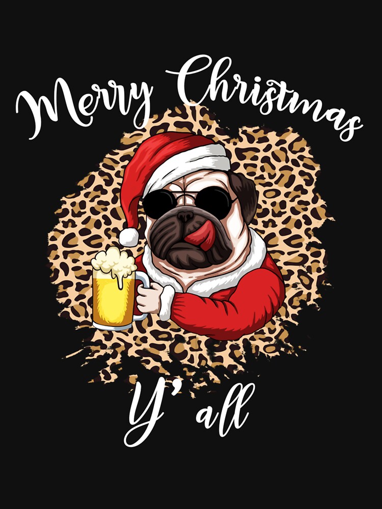COOL SANTA PUG PAJAMAS DOG CHRISTMAS LOVER by sobriowslen