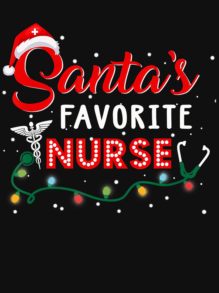 Santas Christmas Retro Vintage Classic Favorite Nurse Merry by Olincristie