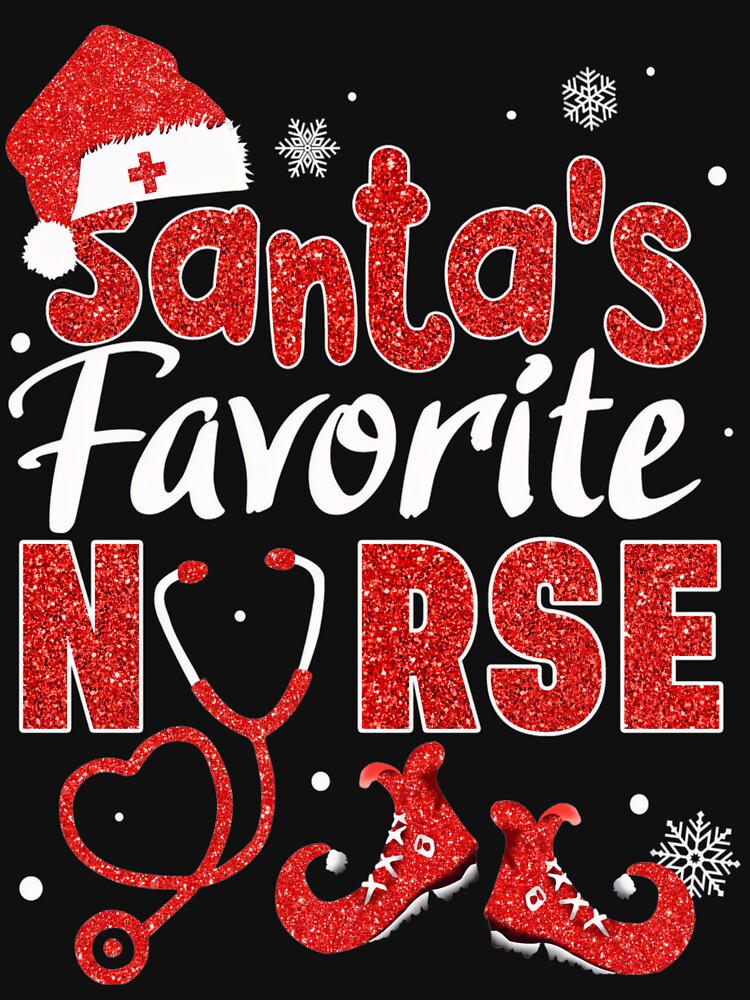 Retro Merry Vintage Christmas Nurse Santas Classic Favorite by Olincristie