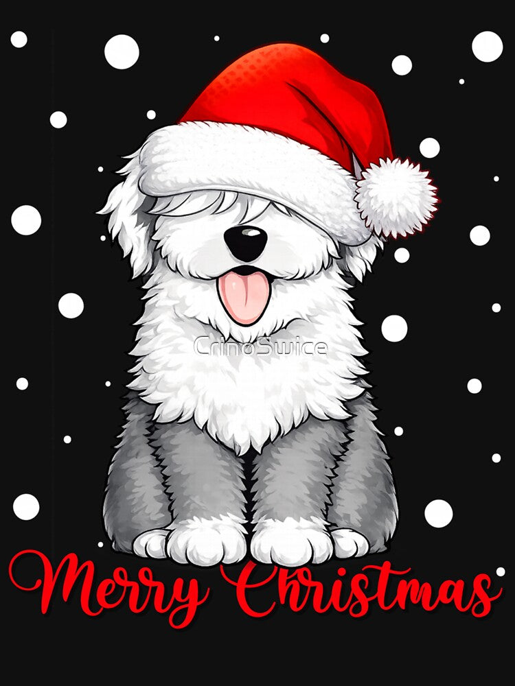 Merry Christmas Cute Sheepdog Dog Ugly Xmas by CrinoSwice