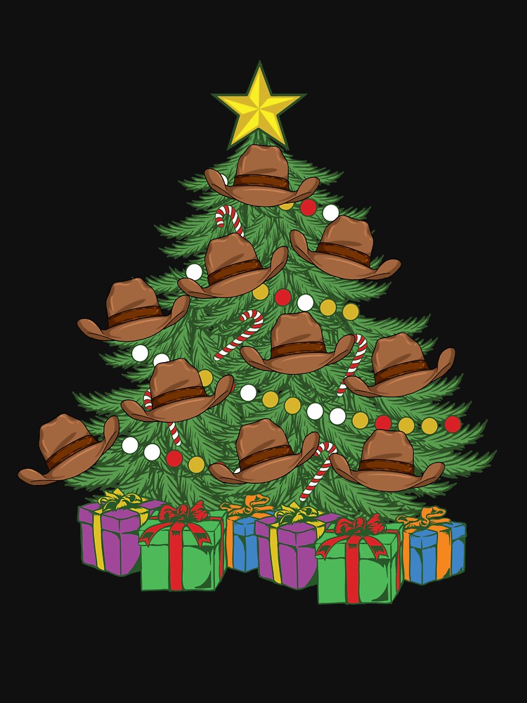 Cowboy Hat Christmas Tree Country Southern Cowgirl Hat Gear by DynamicDesign