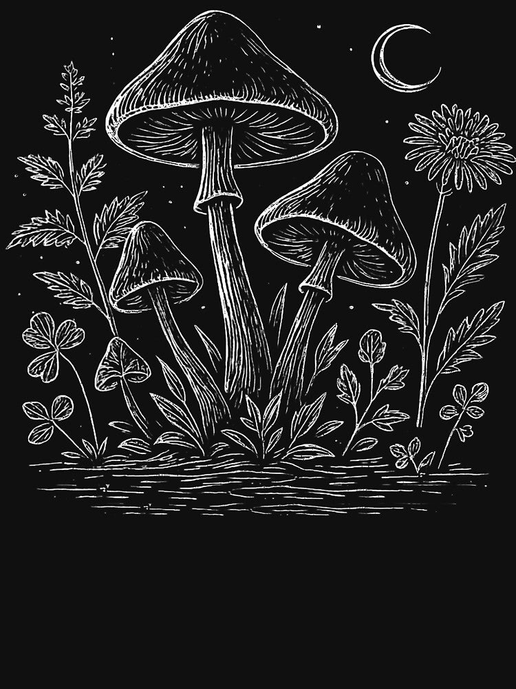 Mushrooms Nature Fungi Goblincore by SharronDawn