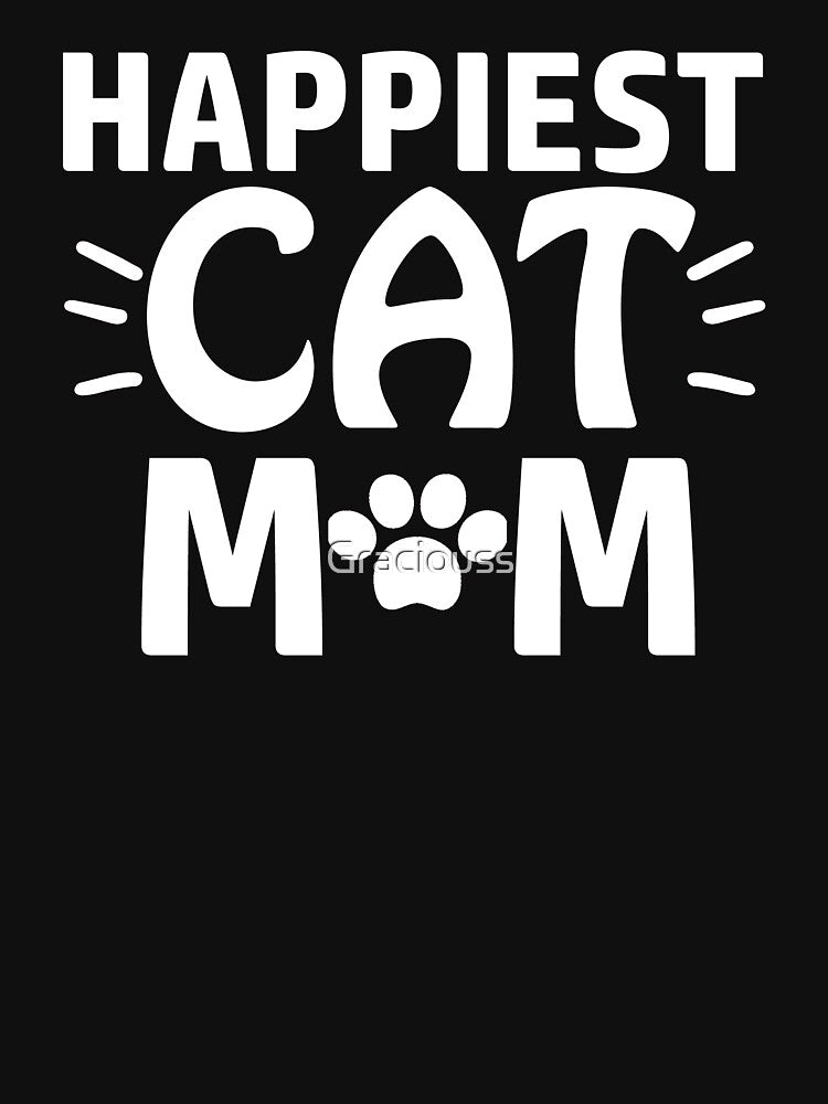 Happiest cat mom cute funny cat by Graciouss