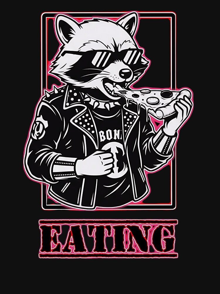 Raccoon​ eating by DigitalArtTK