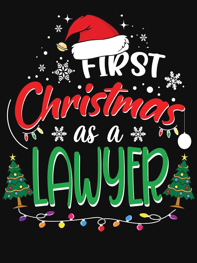 First Christmas as a Lawyer Funny 1st Christmas Gifts Ideas for New Lawyer Lawyers by clothesy7