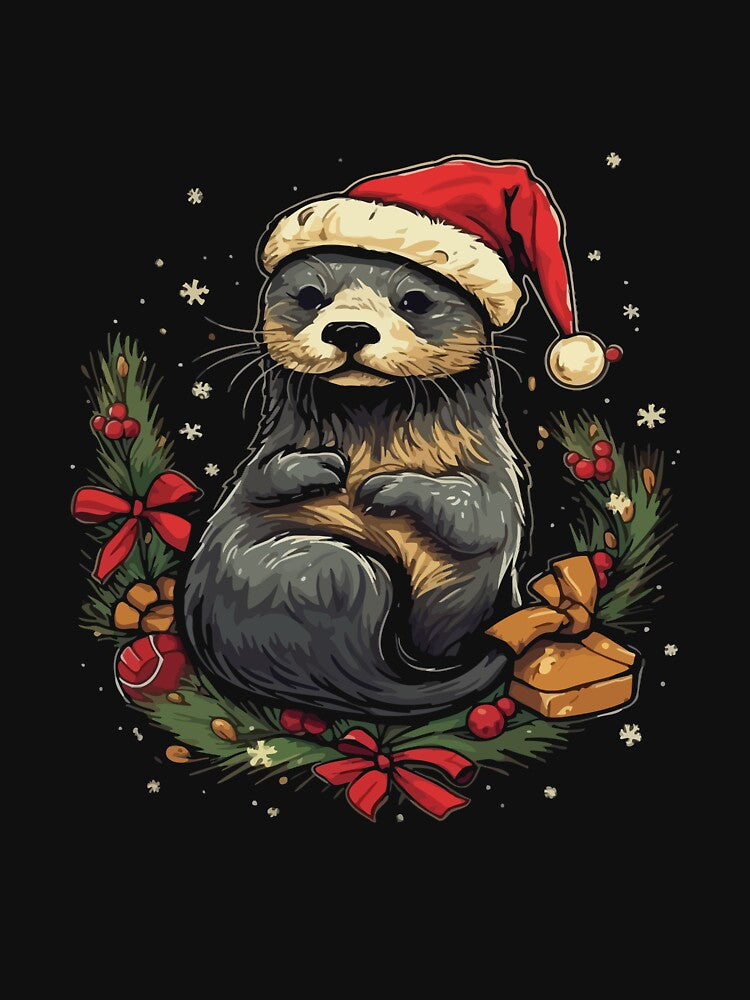 Christmas Otter by creativellashop