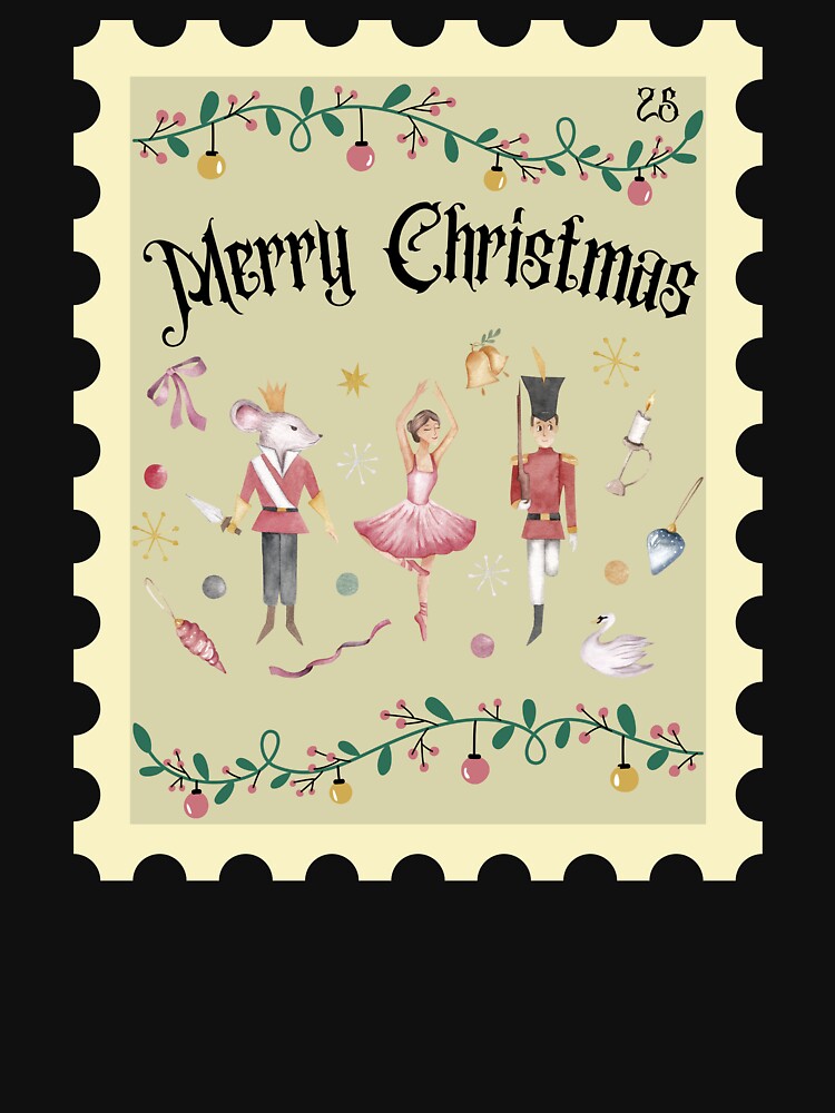 Pink Nutcracker Christmas Stamp by Forevermore