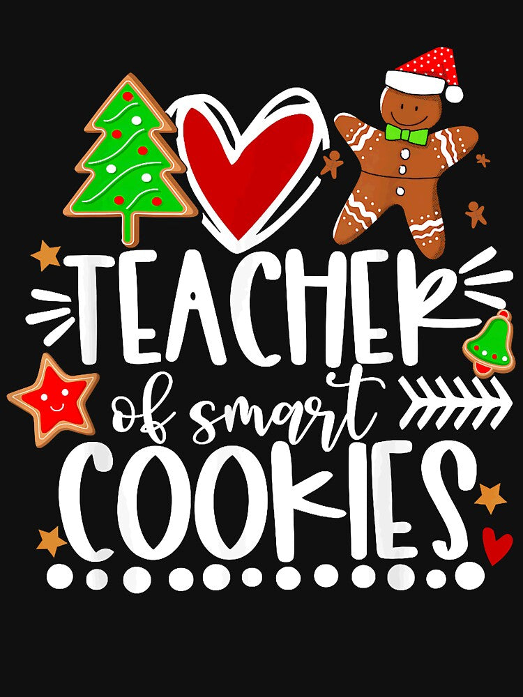 Teacher Of Smart Cookies Shirt, Teacher Christmas Shirt, Kindergarten Teacher Shirt, Gift For Teacher, Xmas Shirt, Teacher Appreciation Gift by marleneka