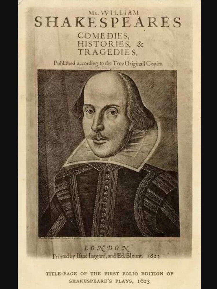 1623 vintage shakespeare title page by Alter-Idem
