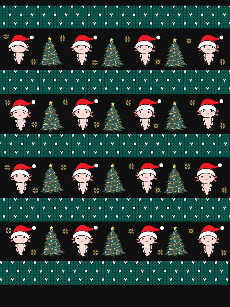 Axolotl Elf Ugly Christmas by knittybynatured