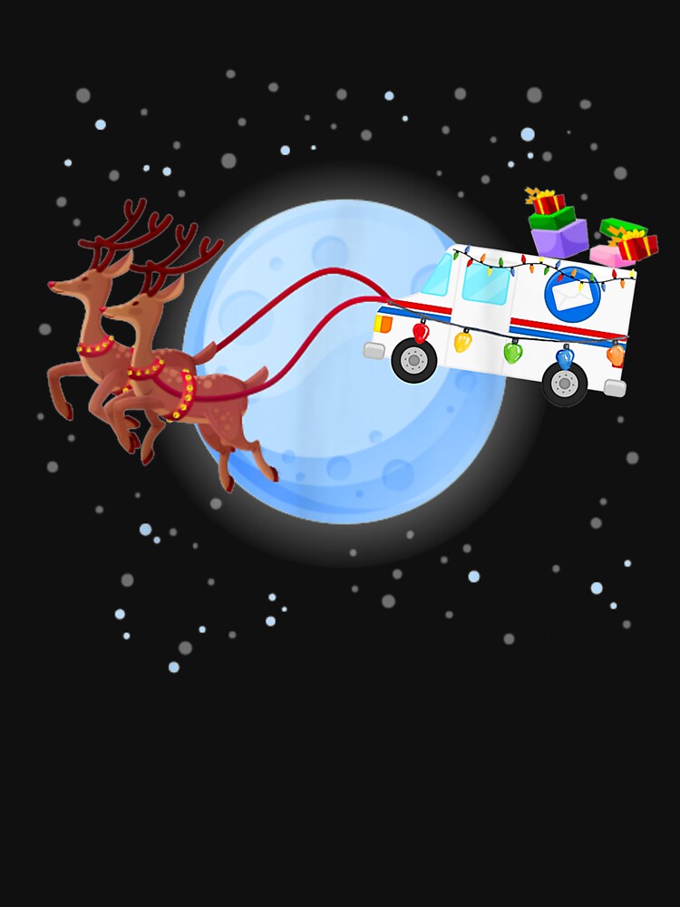 Postal Worker Christmas Mail Truck Funny Mailman by lishakaren
