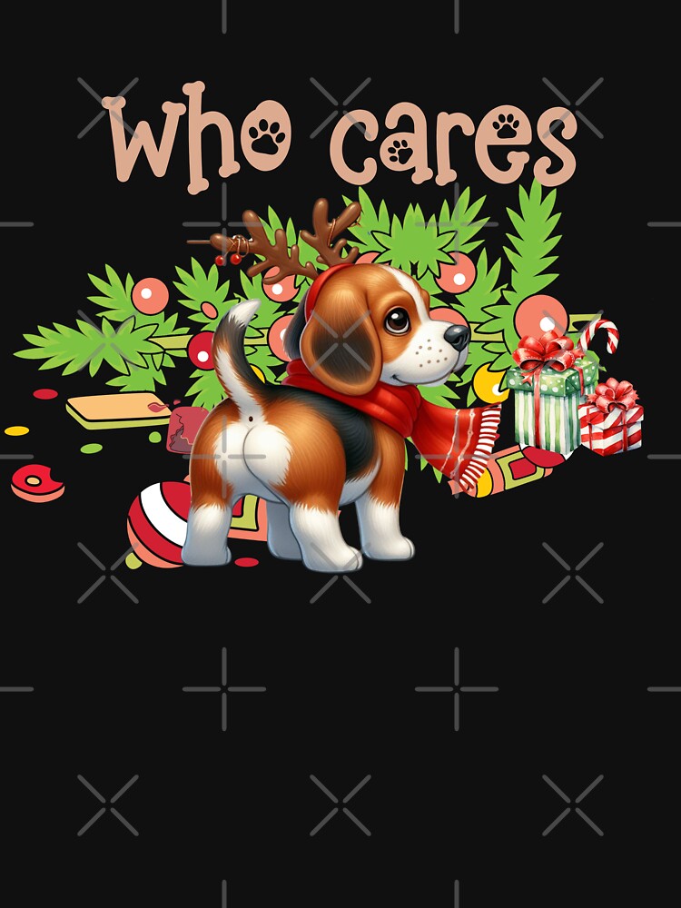 "Reindeer Games Beagle - Holiday Festive Mischief" by Xhevahir