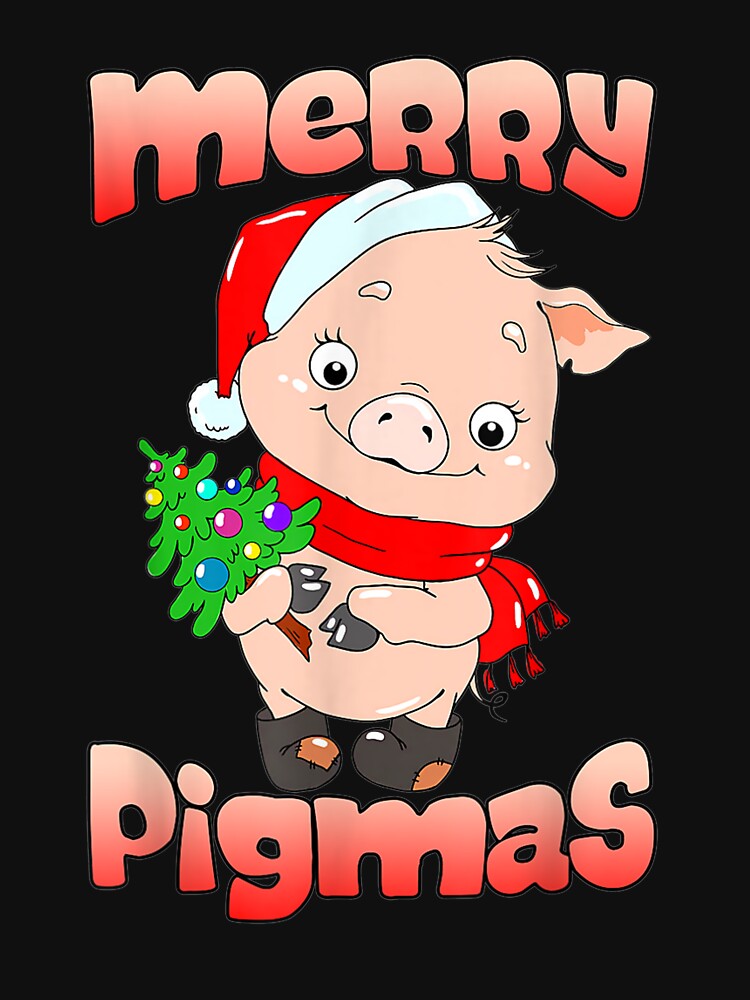 Merry Pigmas Christmas Santa Hat Pig Farm Christmas Pajama by kopleadias