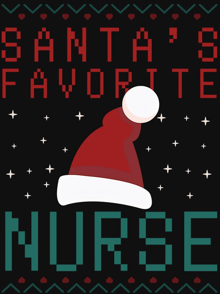 Vintage Nurse Santas Classic Retro Merry Favorite Christmas by Olincristie