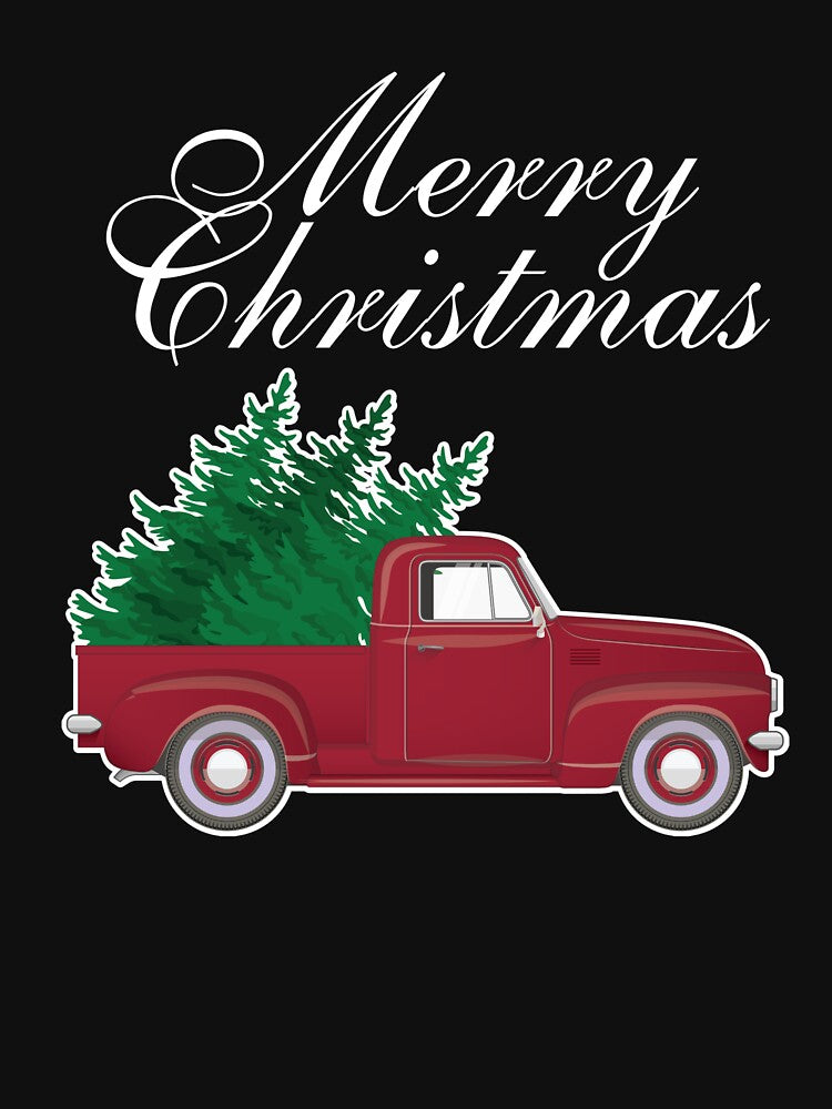 Vintage Red Truck Merry Christmas Tree Pajamas PJ by lishakaren