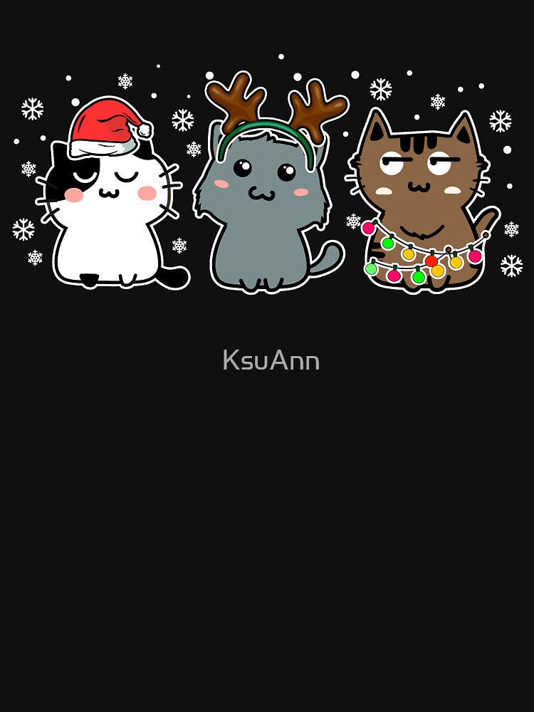 Funny Cats Christmas Men Kids Women Cat Ugly Christmas by KsuAnn
