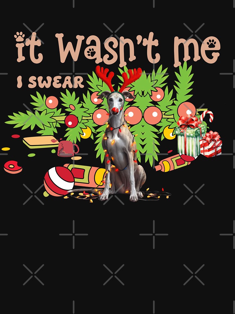 "Mischievous Greyhound : 'It Wasn't Me, I Swear!' Christmas Chaos" by Xhevahir